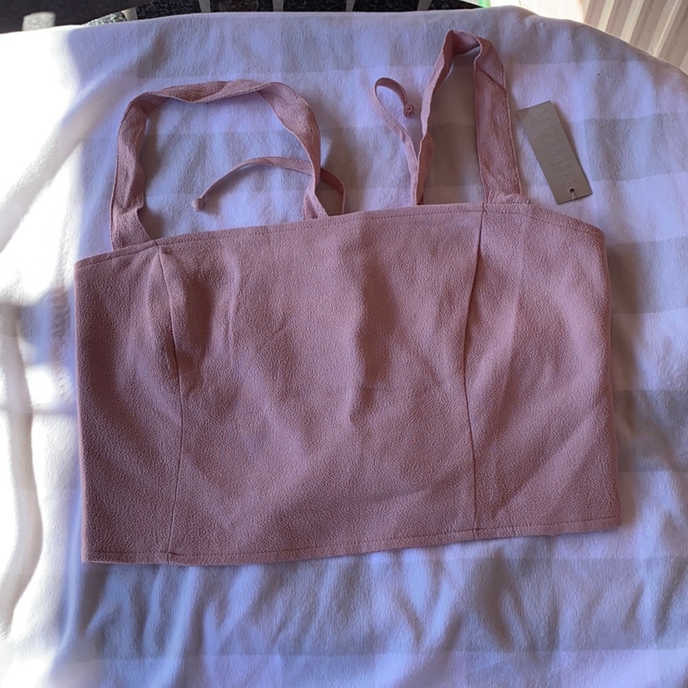 Flynn skye pink crop top